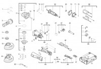 Milwaukee 4000469546 AGV13-125XSPDEB Angle Grinder Spare Parts